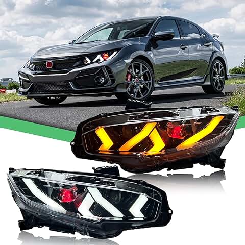 Civic 2016-2021 Hatchback Coupe Seden Headlight Assembly